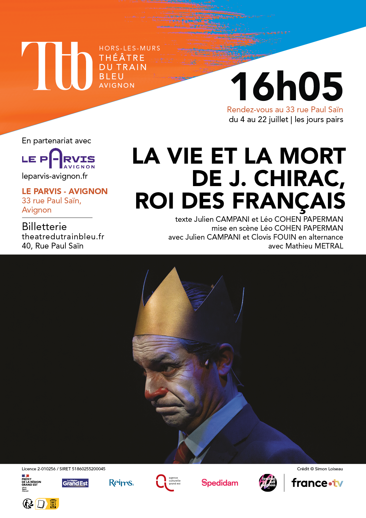 Parvis-La_Vie_et_la_mort_de_J_Chirac-Affiche_A2